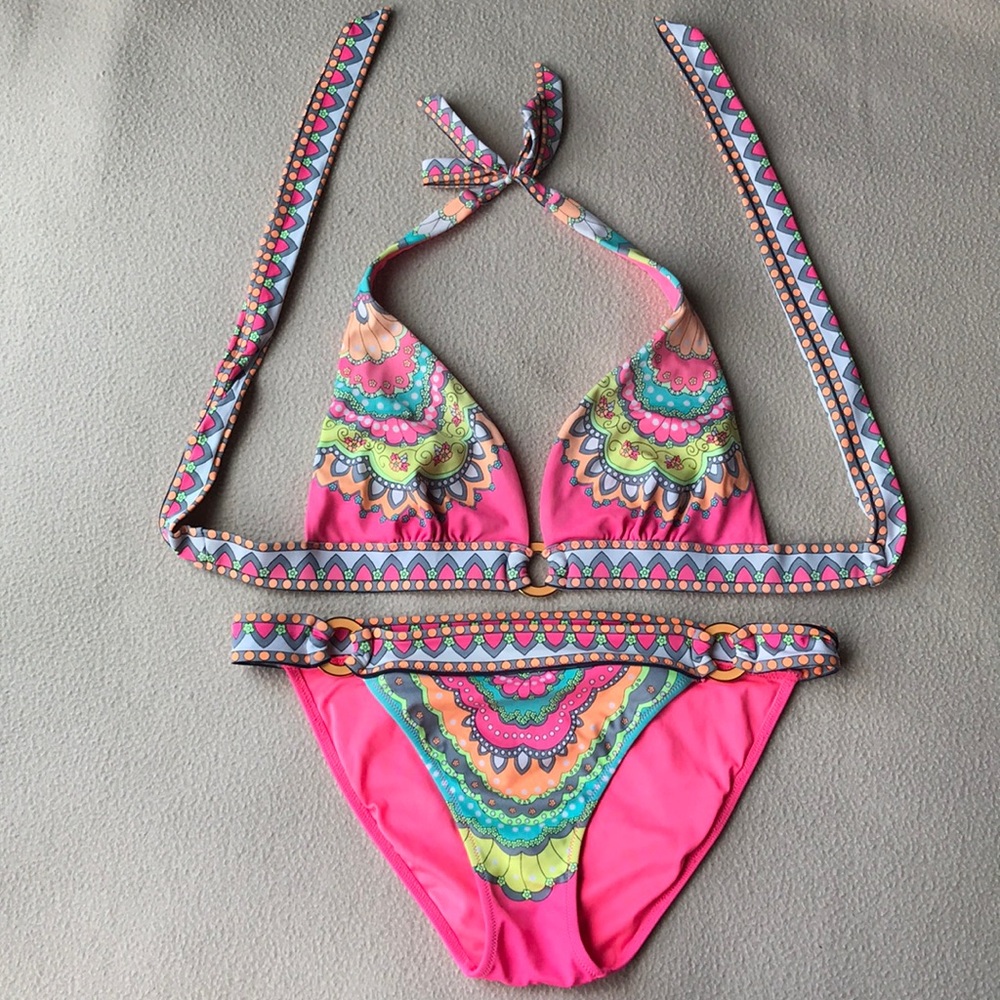 Victoria Secret bikini pink with patterns